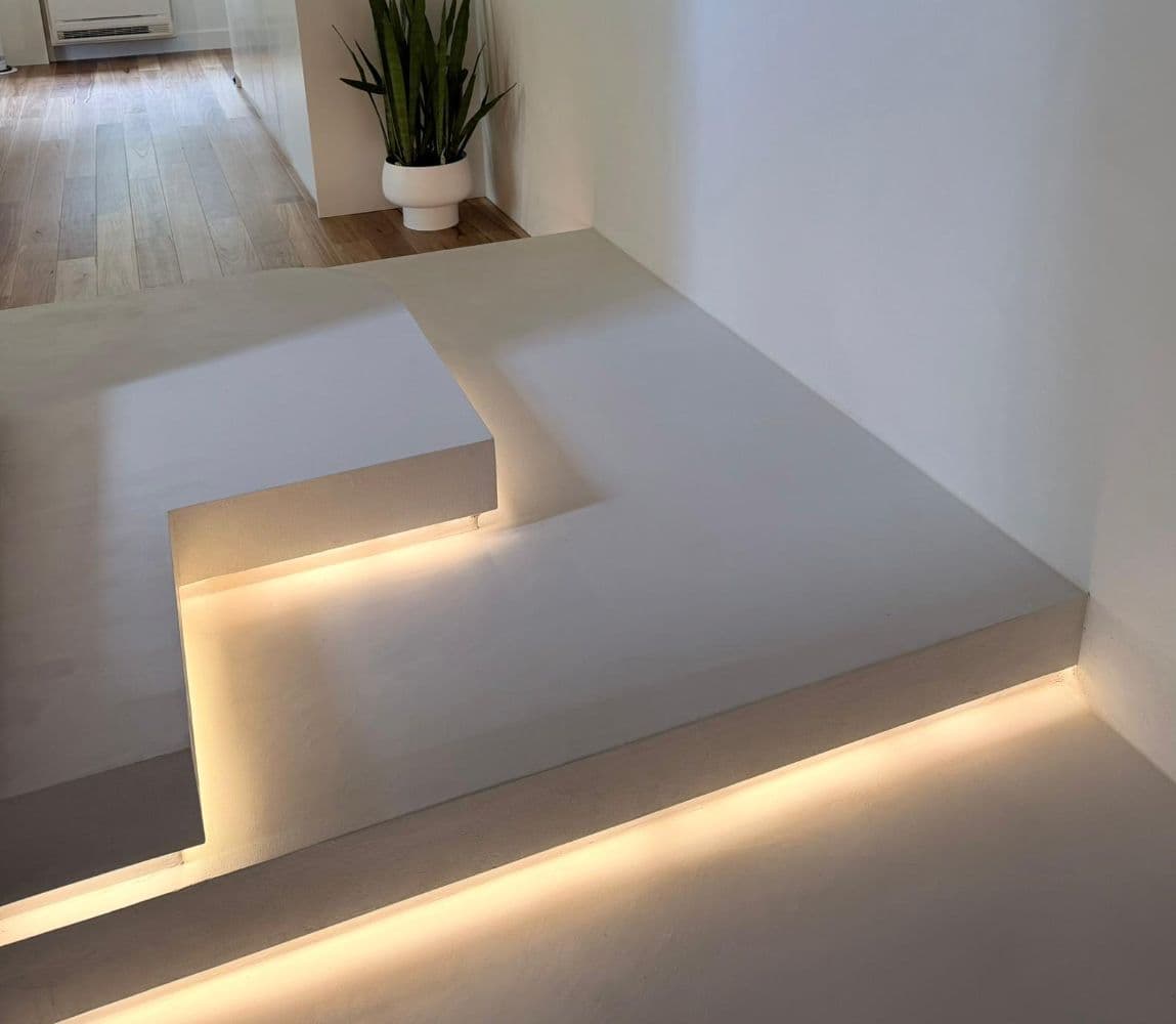 Microcement rendering in Erina