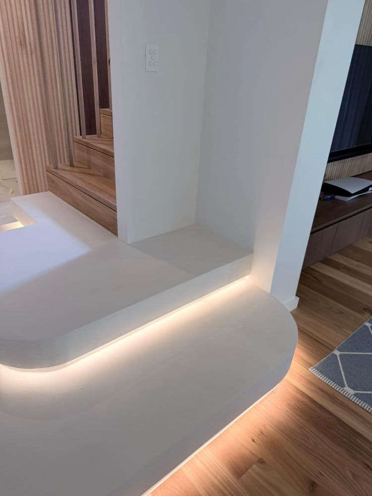 Venetian plaster finish